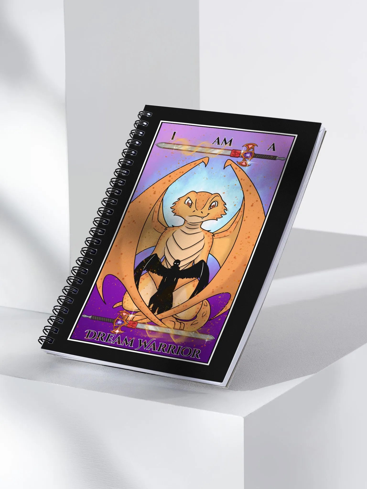 Day of the Dragon "Strength" Tarot Card Spiral Notebook product image (3)