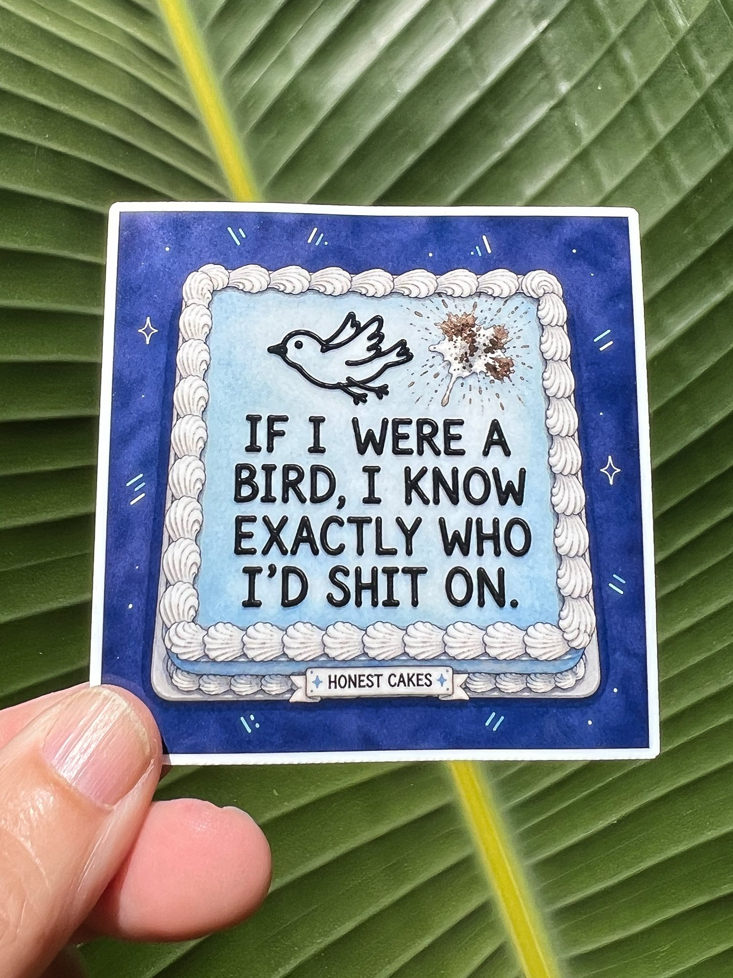 VINYL STICKER: If I Were A Bird, I Know Who I'd Shit On - FREE SHIPPING product image (1)