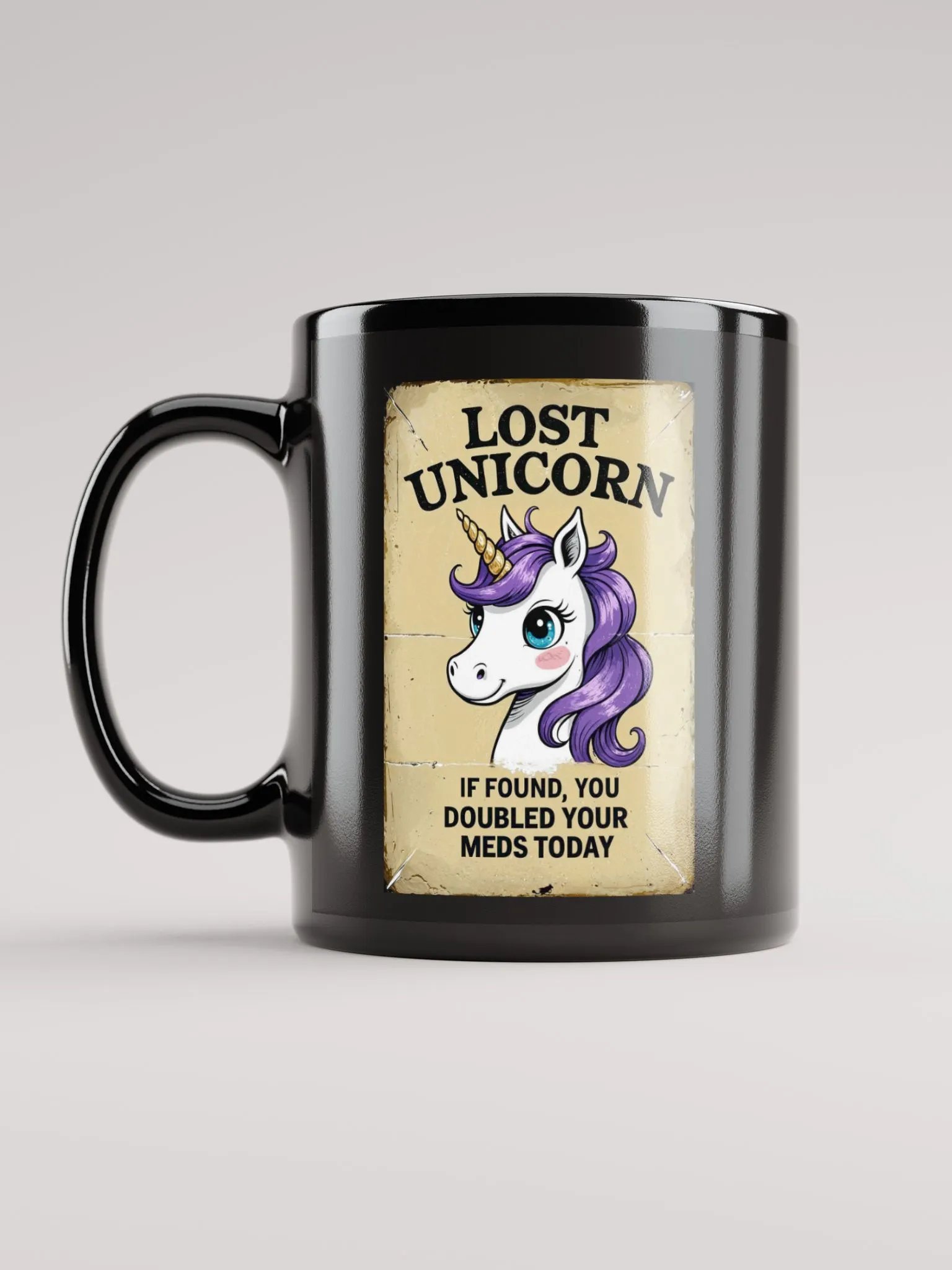 Lost Unicorn Black Mug product image (12)