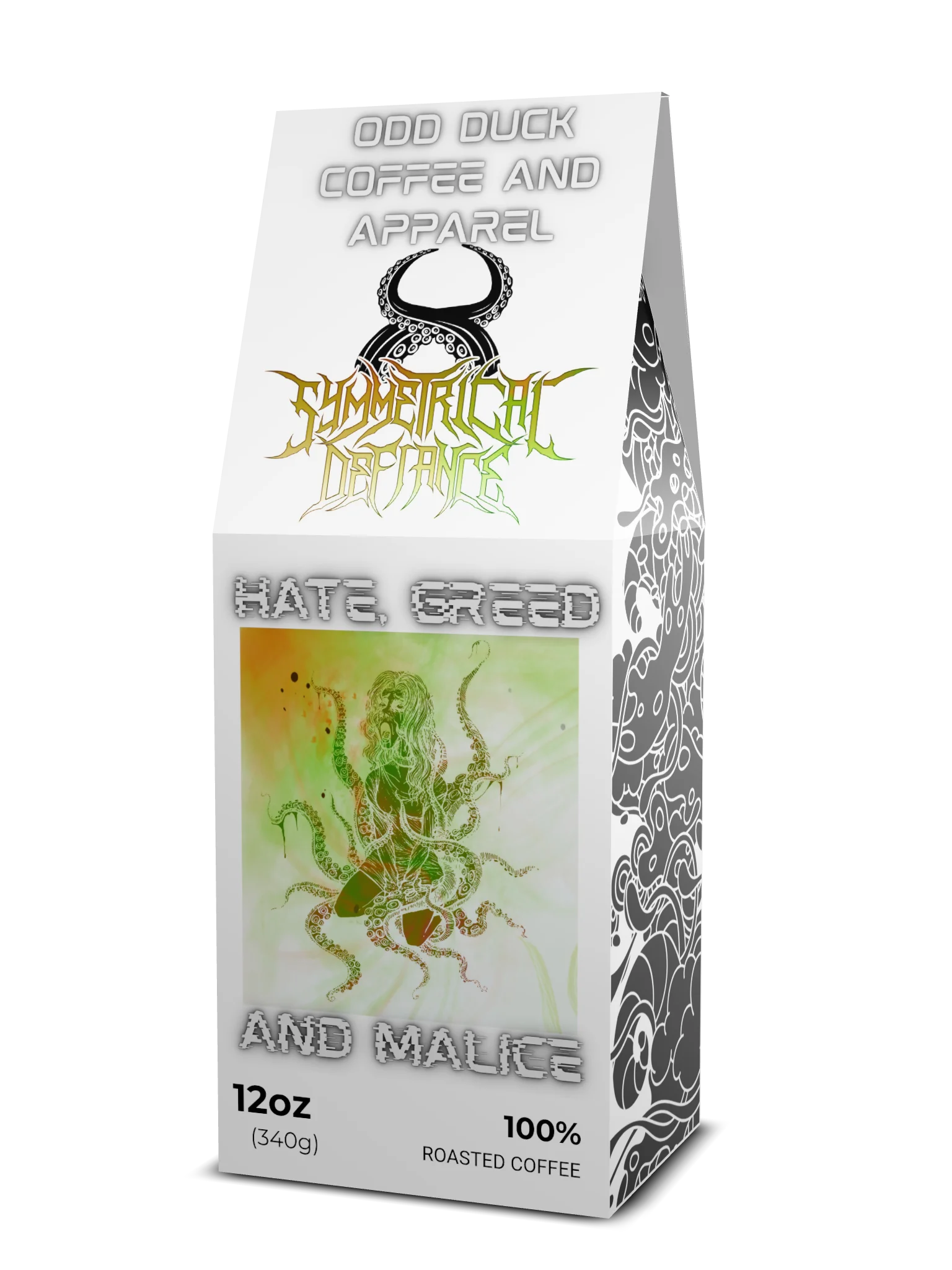Symmetrical Defiance Hate, Greed and Malice Coffee and Tumblers product image (1)