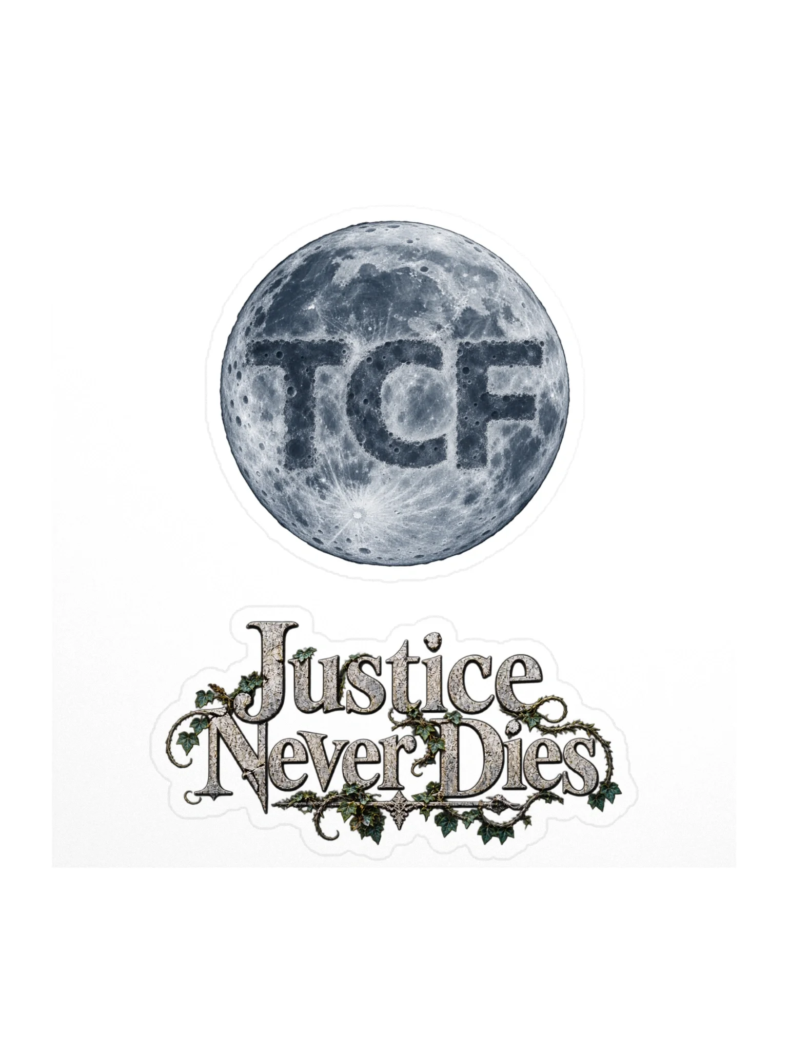 Justice Never Dies TCF Halloween Edition Kiss Cut Stickers