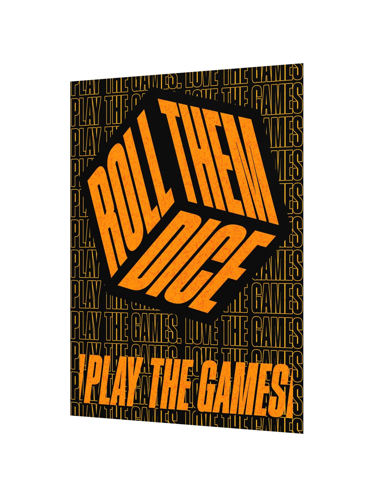 Roll Them Dice Board Game Room Poster - UNFRAMED product image (2)