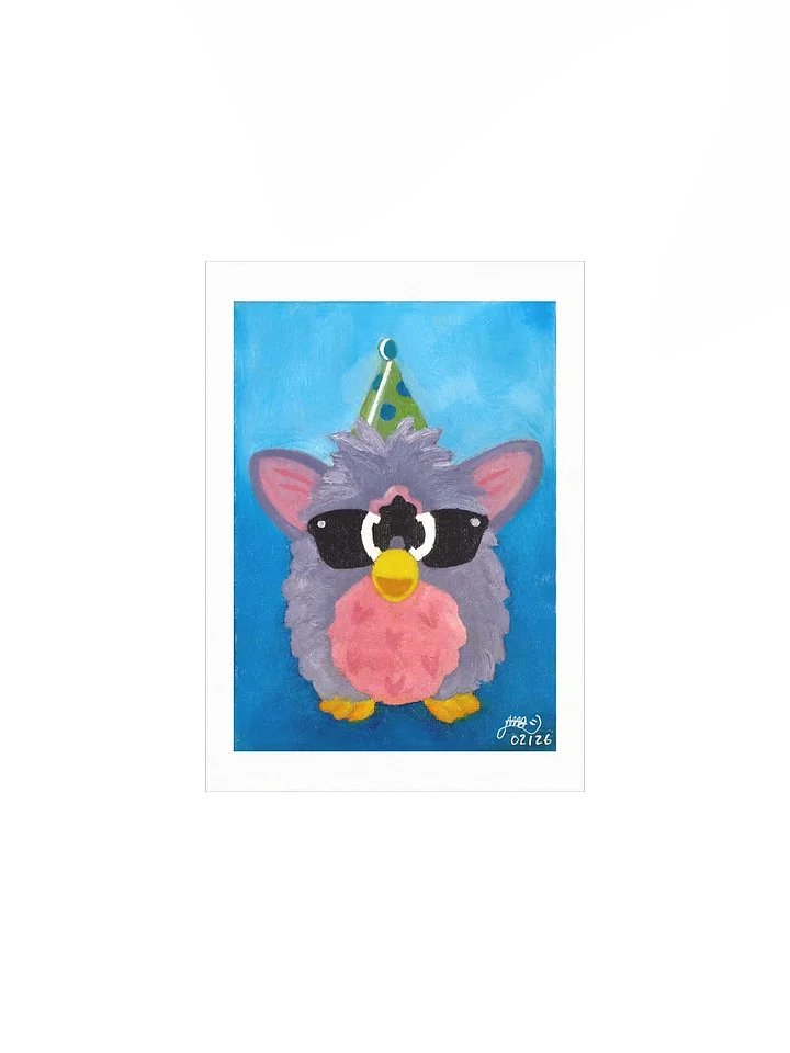 Party Hat Furby Oil Painting Print product image (1)