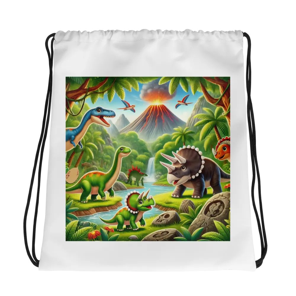 Dino Adventure Drawstring Bag product image (2)