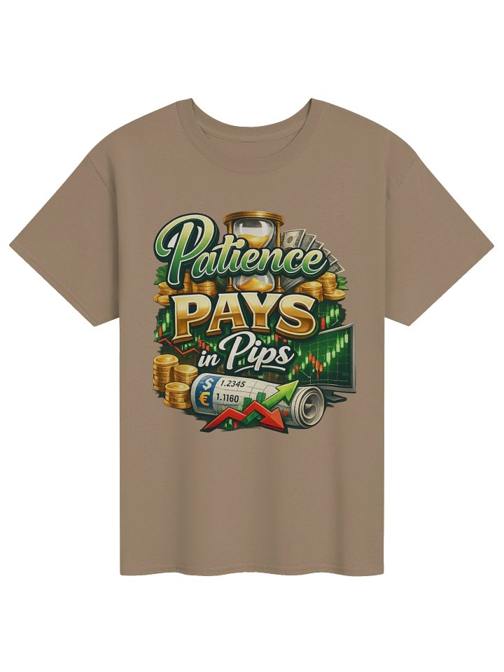 Patience Pays in Pips – Trader Graphic T-Shirt product image (41)