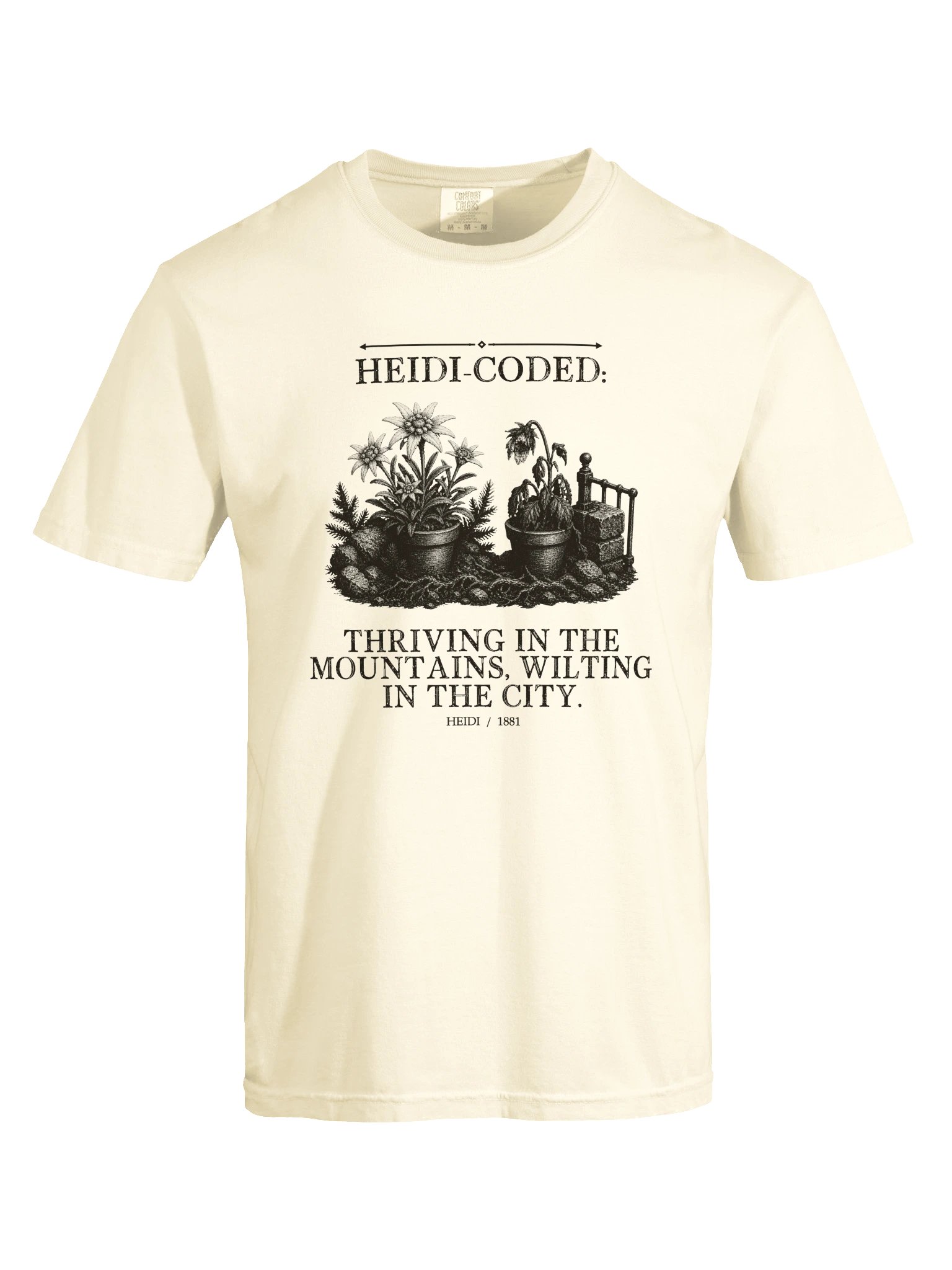 Heidi Coded Thriving Mountains Wilting City -- Heidi Tee (Light) product image (17)
