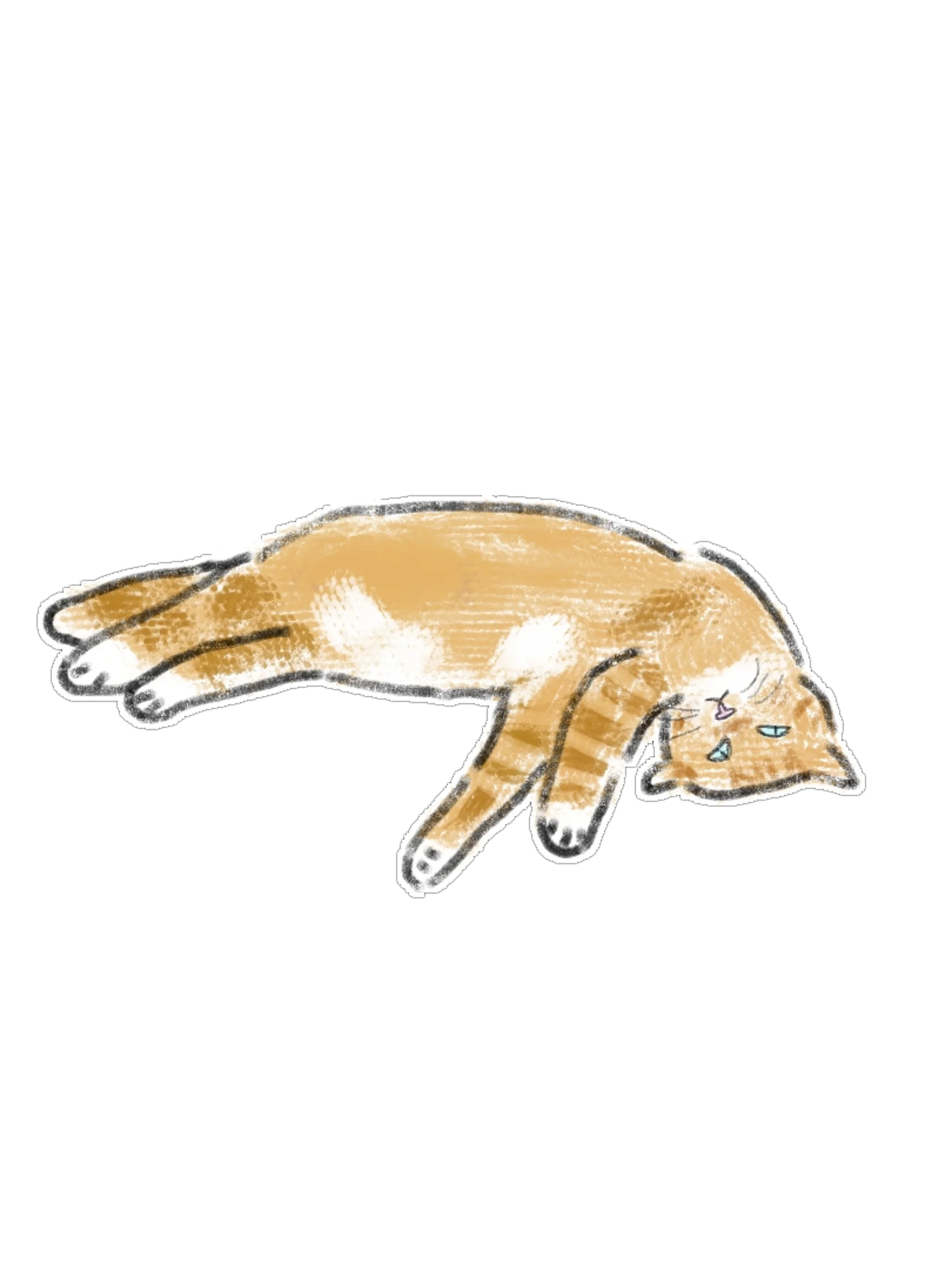 15 Cute Hand-Drawn Cat PNG Clipart Bundle product image (5)
