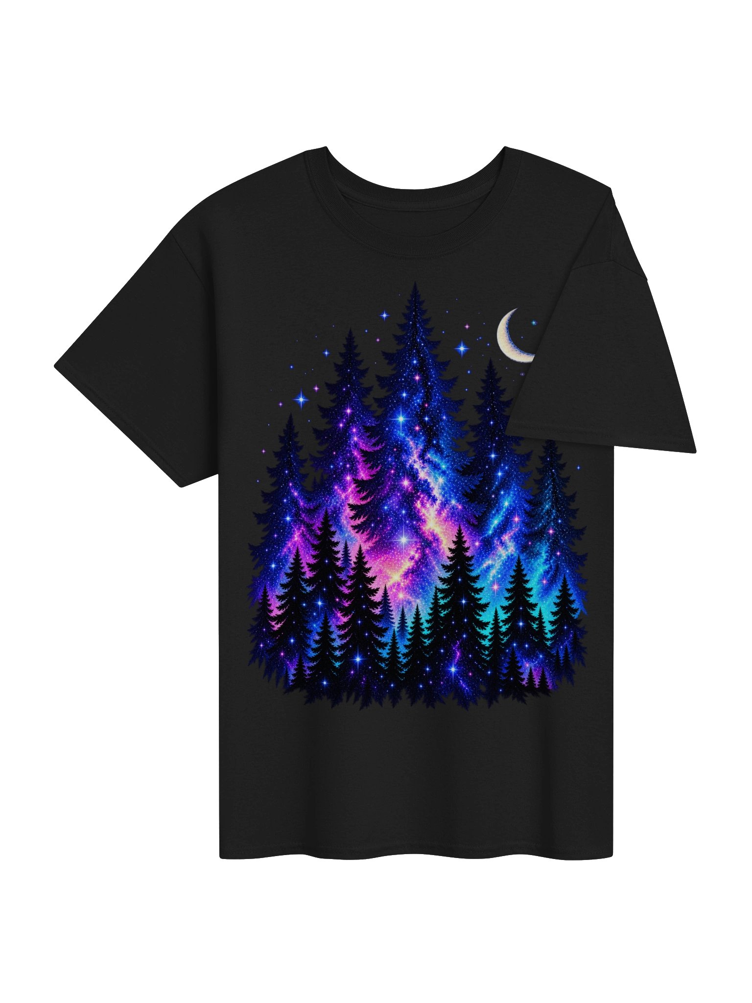 Cosmic Pines — Galaxy Evergreen Tee product image (4)