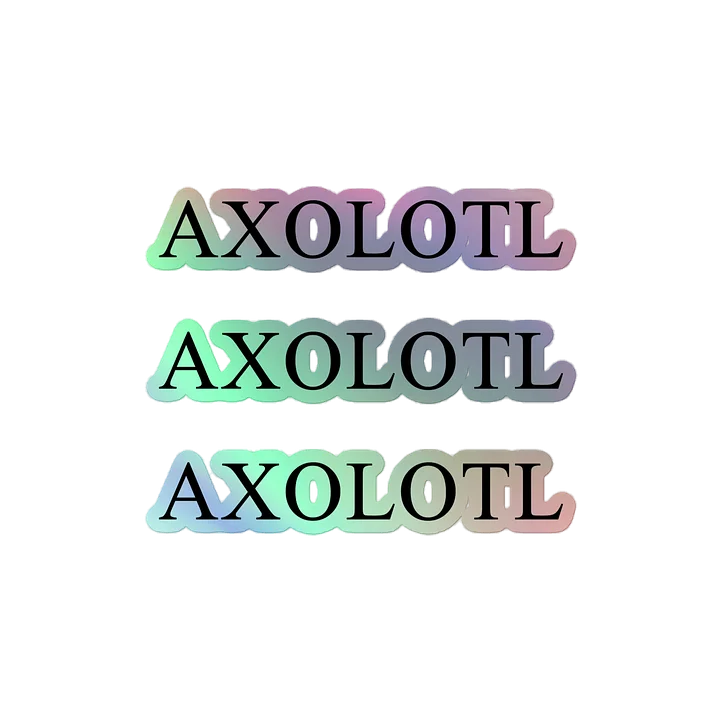 "Axolotl" Holographic Sticker Sheet product image (2)