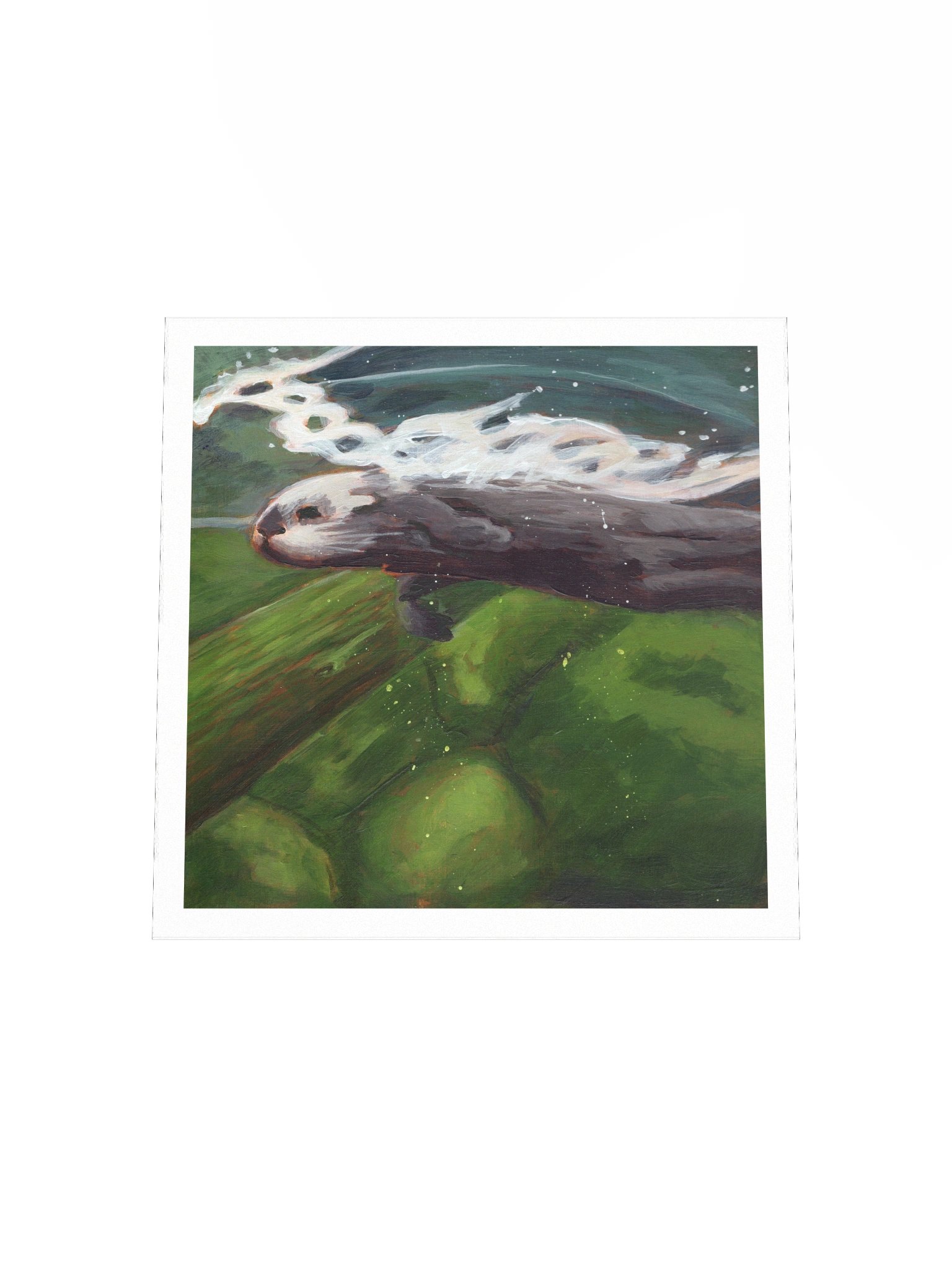 Smooth Glide Otter — Premium Matte Poster product image (8)