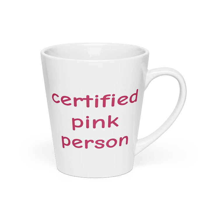 Certified Pink Person Latte Mug 12oz product image (2)