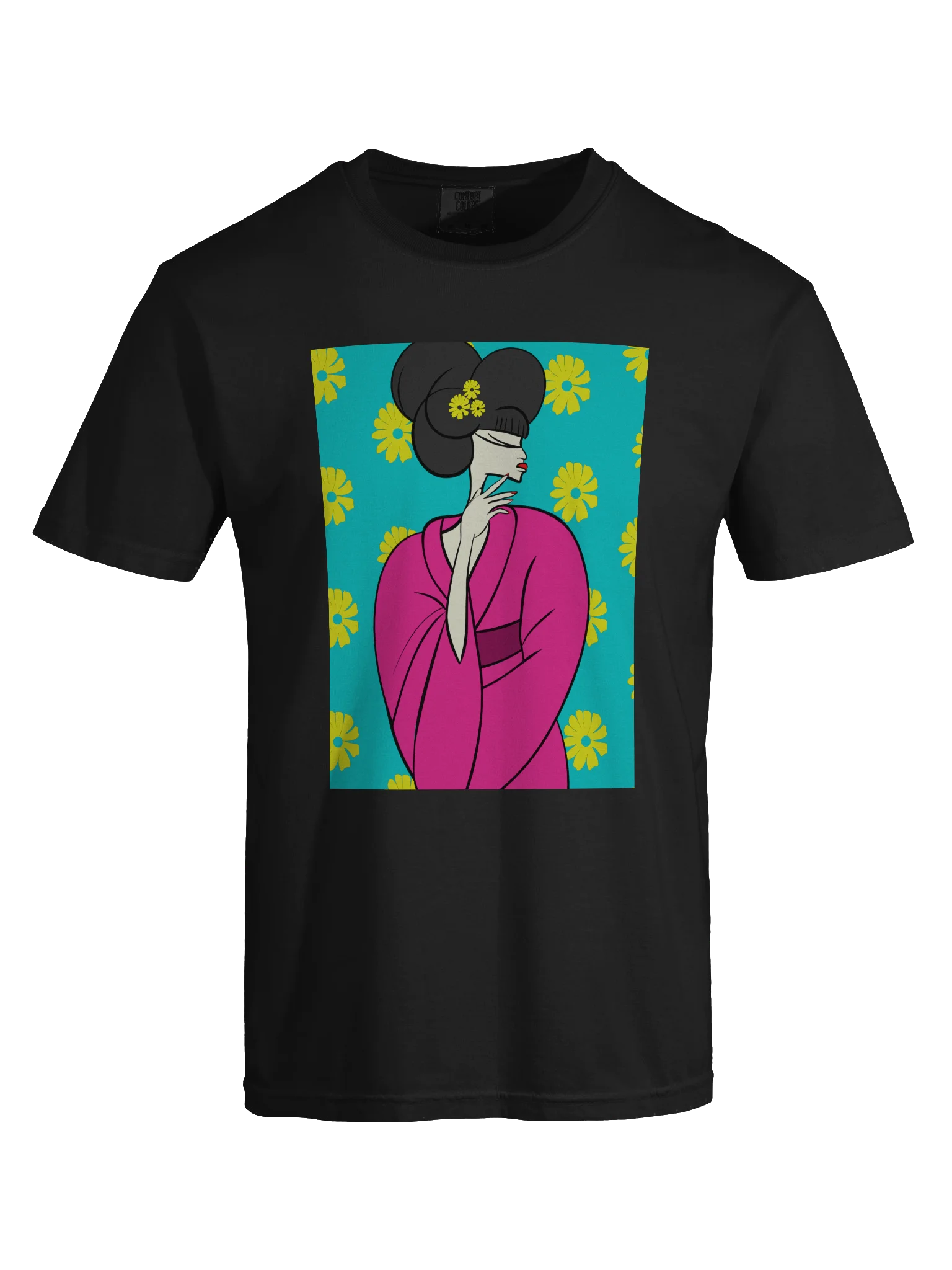 T-shirt: Bold Flower Japanese Geisha product image (7)