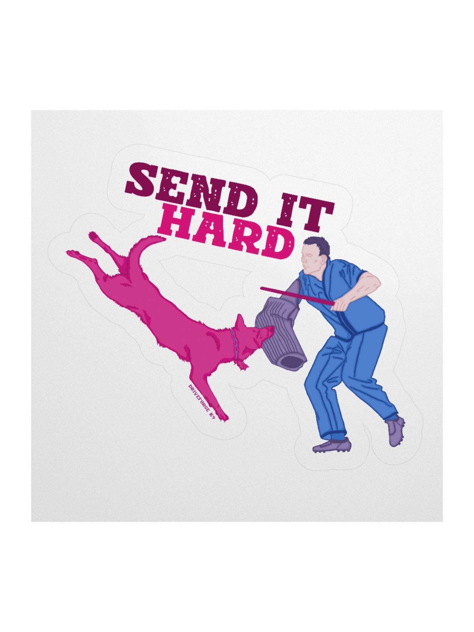 Sent It Hard Vinyl Sticker product image (1)