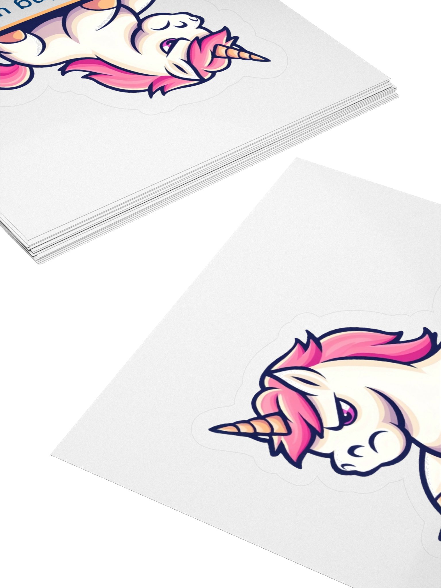 Grumpy Unicorn Vinyl Stickers product image (4)