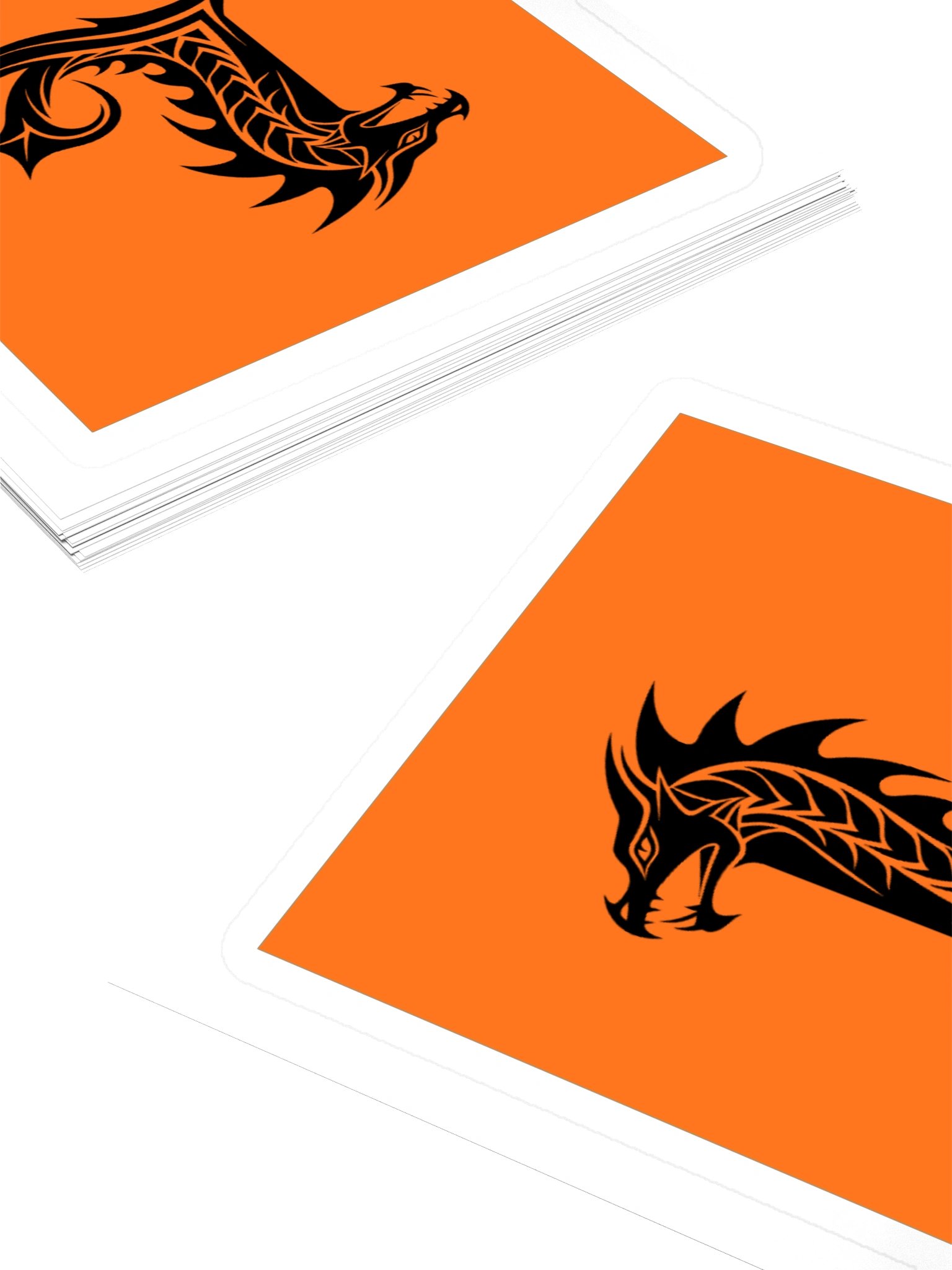 Dragon Letter L Sticker — Monogram Initial L with Fire Dragon Silhouette product image (4)