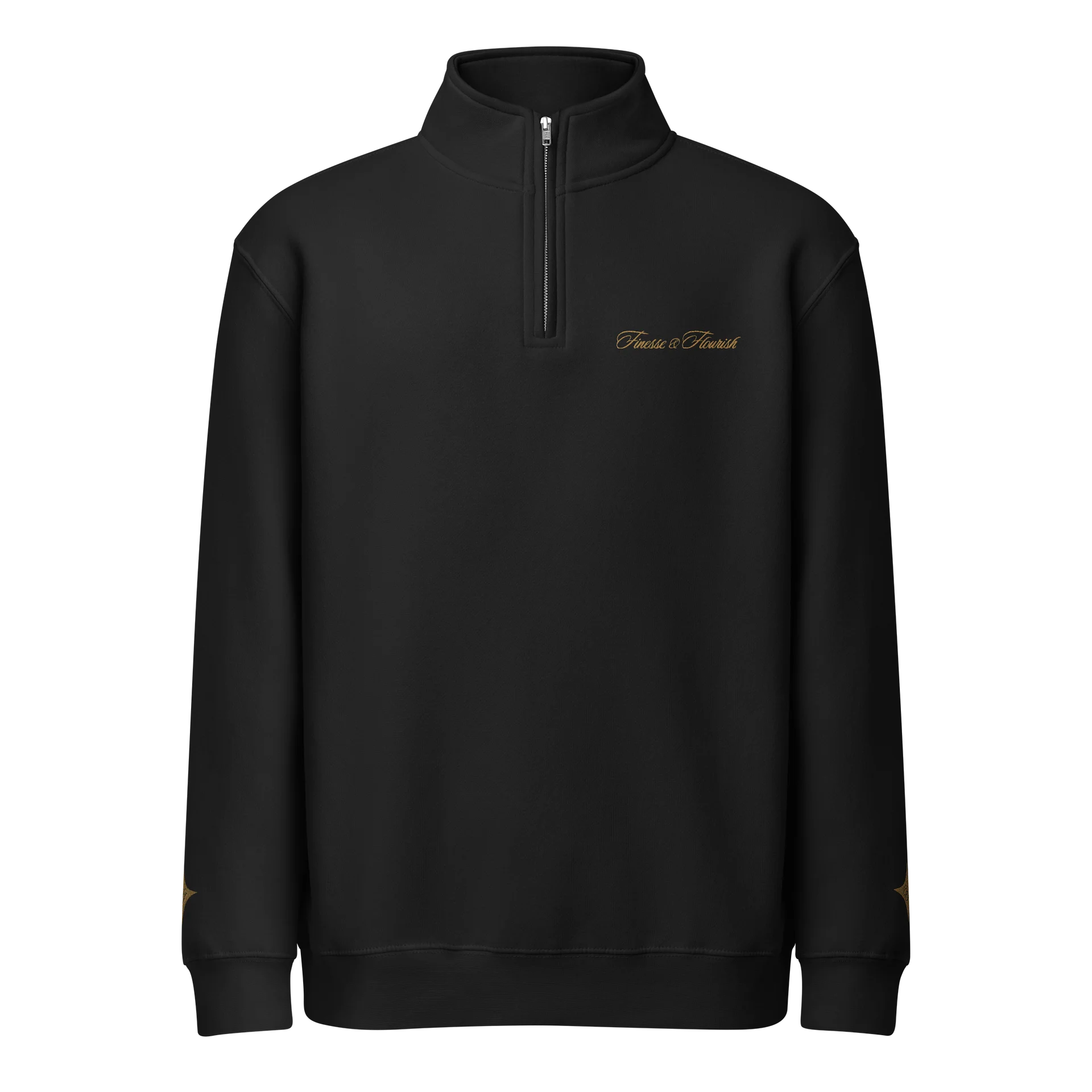 F&F Premium Quarter Zip Sweatshirt (OLD GLD) product image (1)