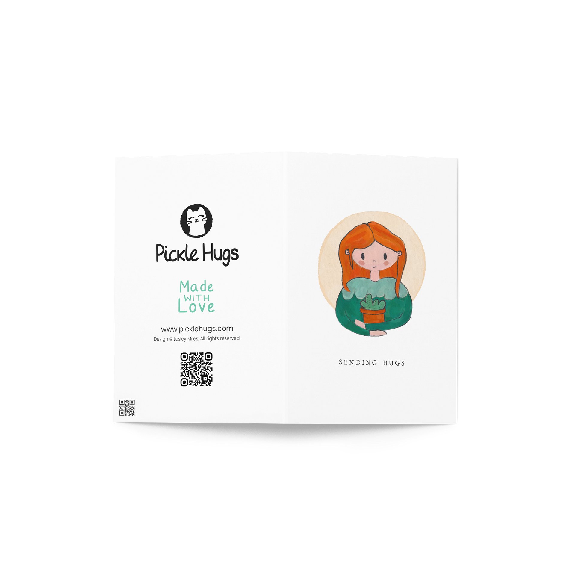 Sending Hugs Plant Hugging Lady Card product image (3)
