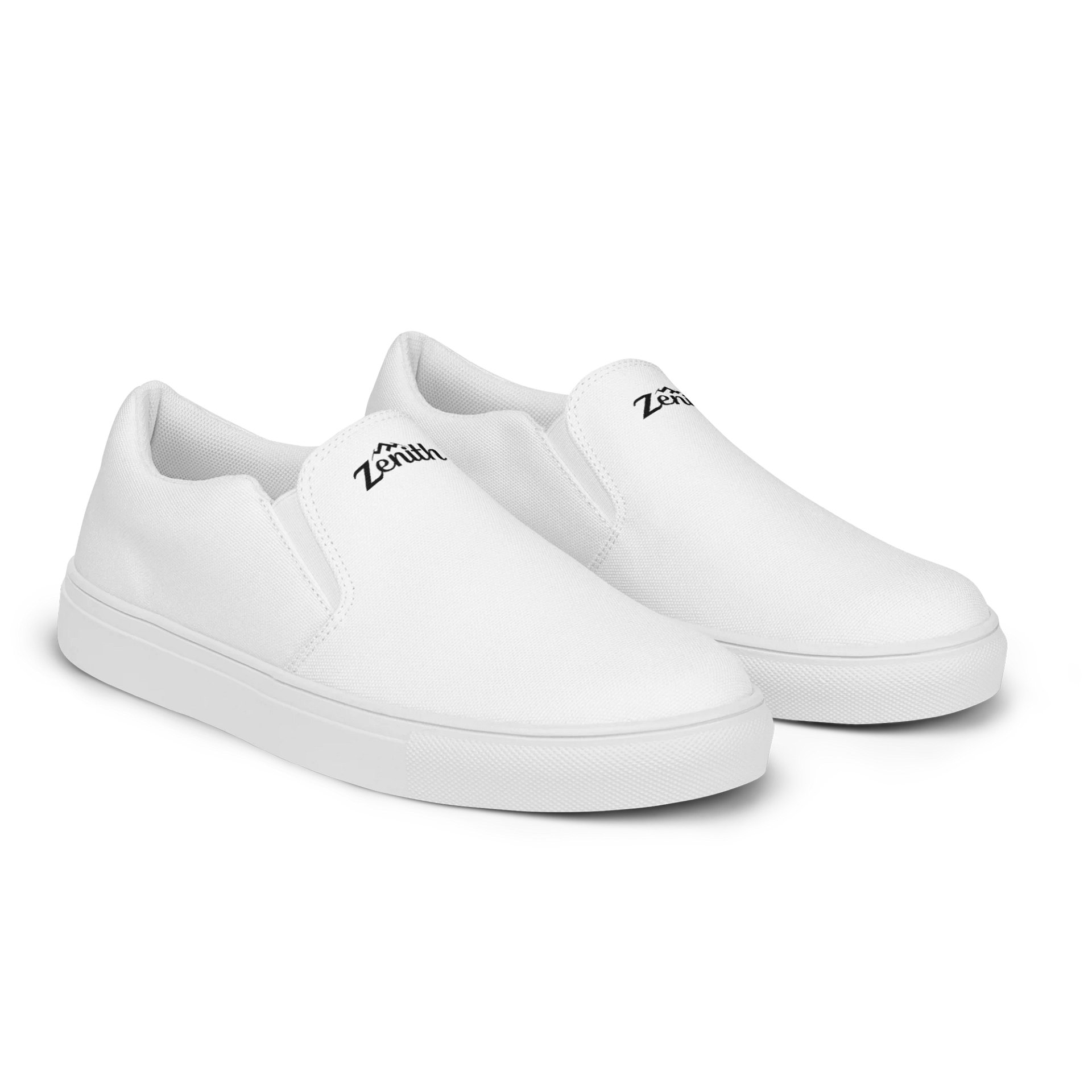 Exclusive Zenith Men's White Slip-On Canvas Shoes - Comfortable, Stylish, and Handmade product image (2)