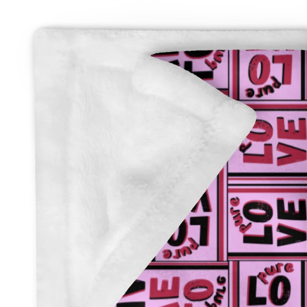 Pure Love Pattern Pink - Throw Blanket product image (6)