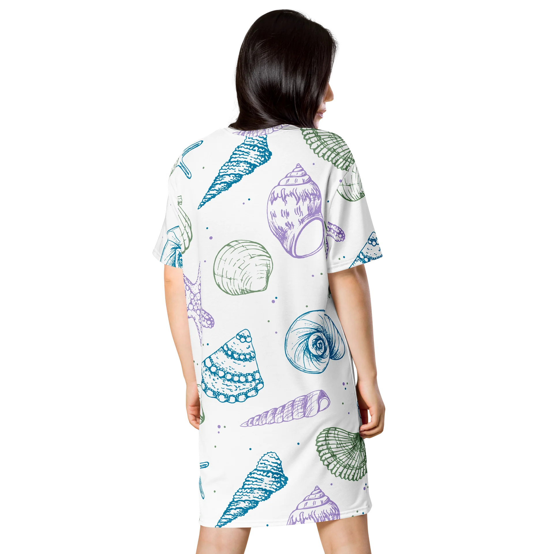 Seaside Whispers T-Shirt Dress product image (2)