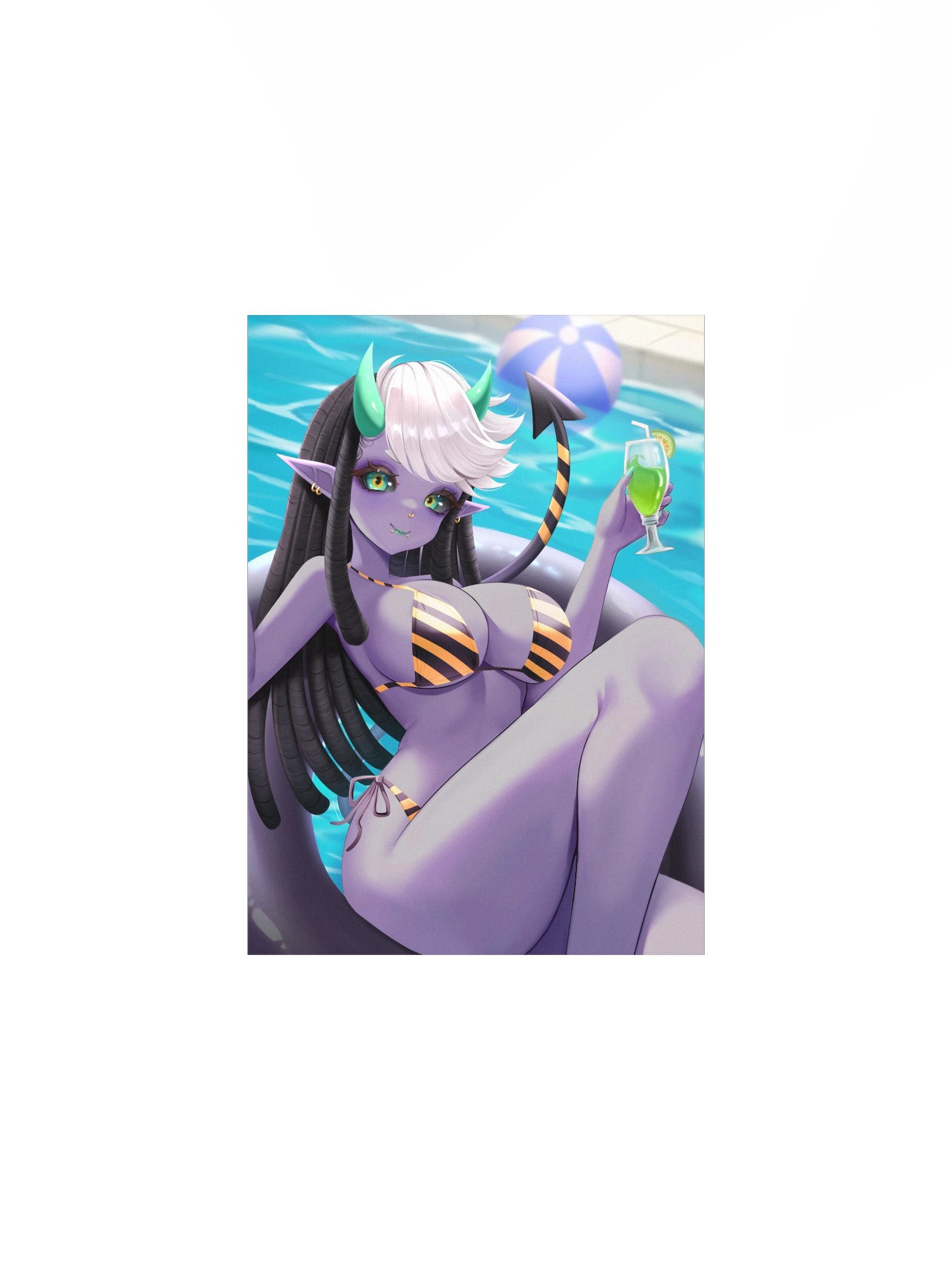 "Poolside Fun" Kimical Poster product image (1)