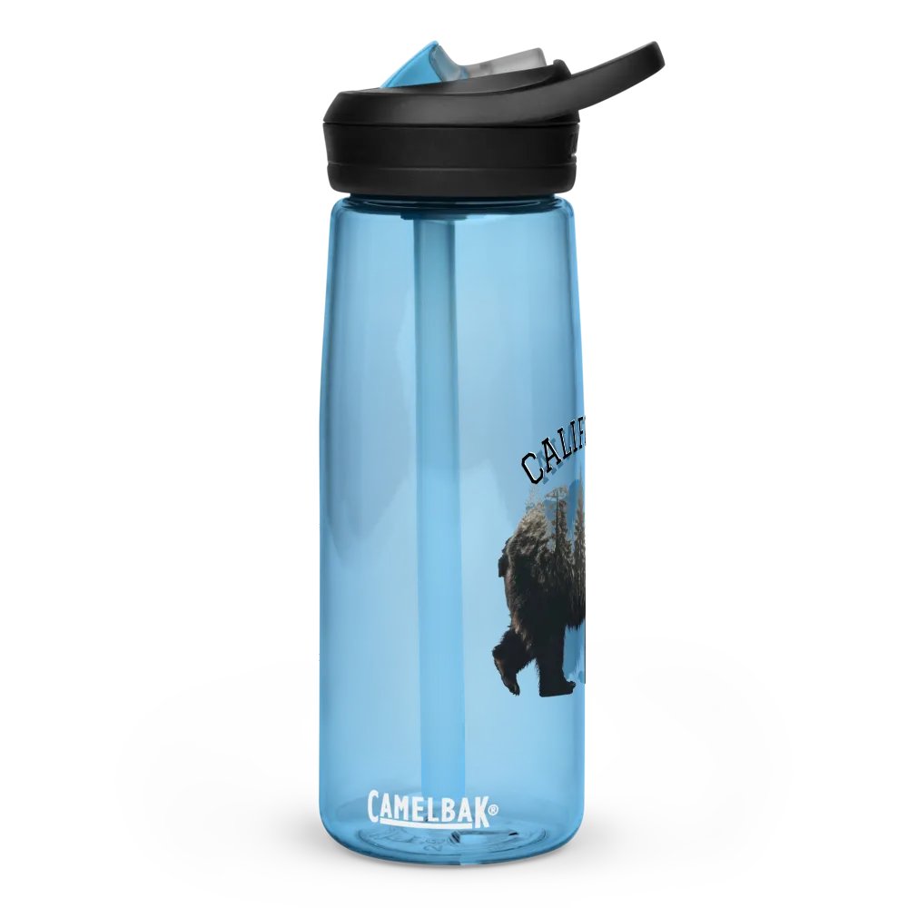 California Bear Pine Trees Sports Water Bottle product image (2)