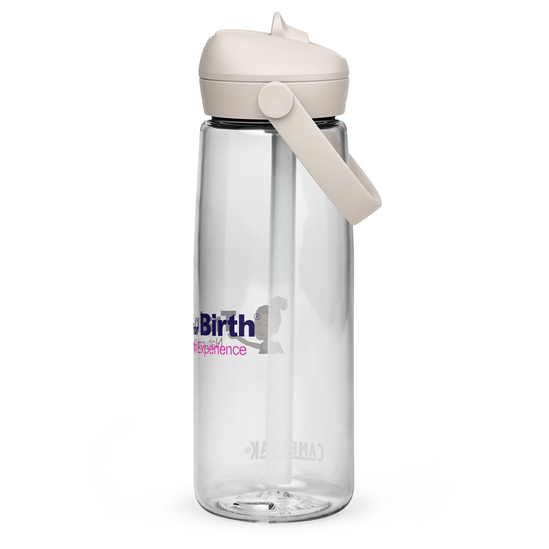 Train for Birth® 25oz CamelBak Thrive® Flip Straw Clear Water Bottle product image (2)