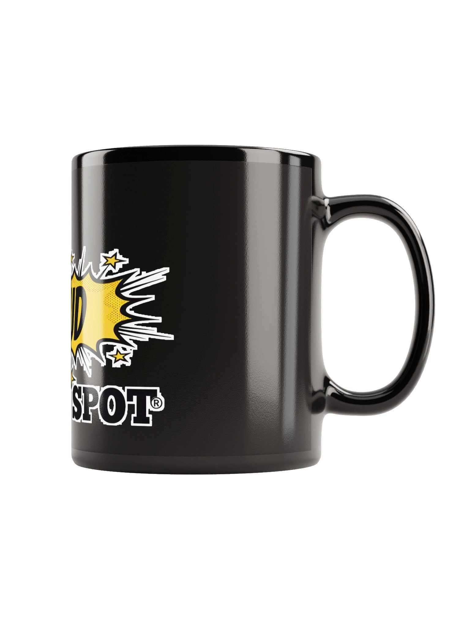 Explosive Elegance Black Glossy Mug product image (6)