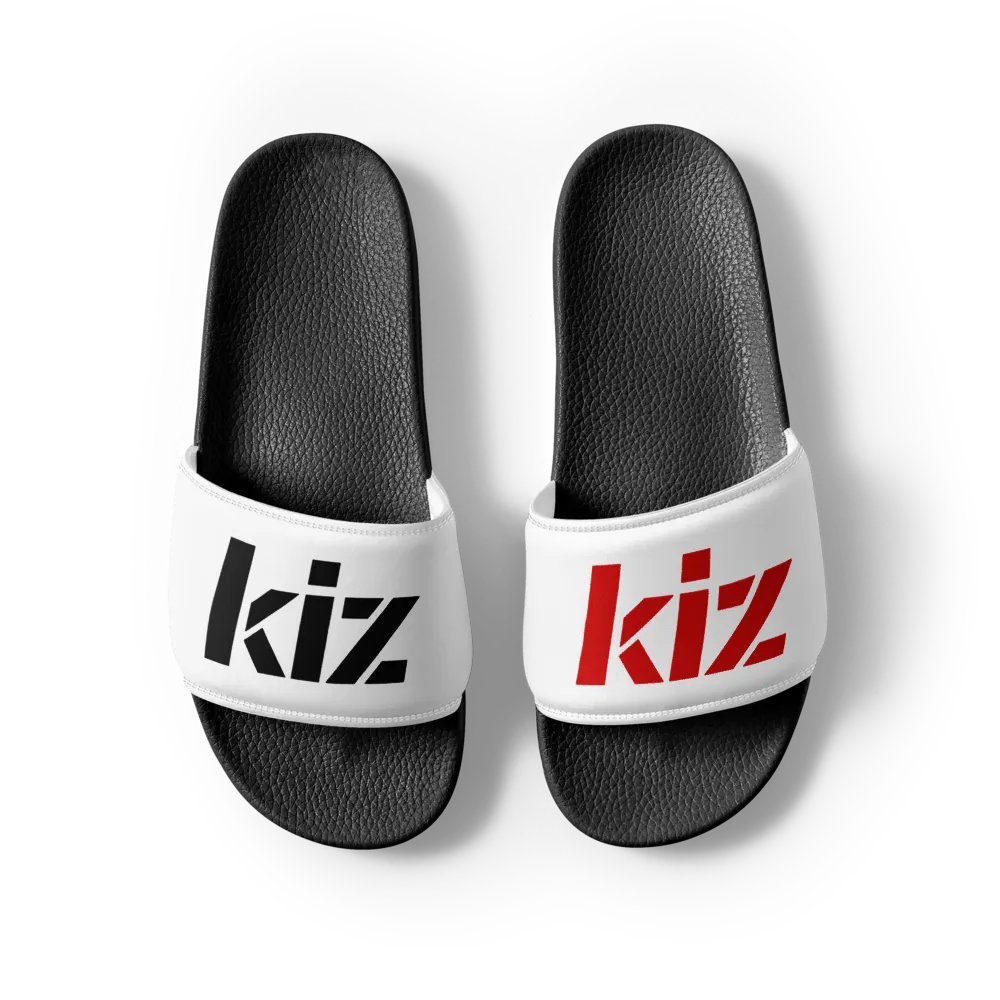 KIZ MEN'S SLIDES - WHITE / BLACK / RED product image (2)