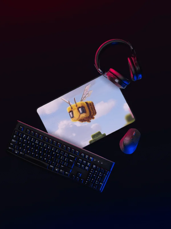 Minecraft Bee Mouse Pad – Gaming Desk Mat for Minecraft Fans product image (2)