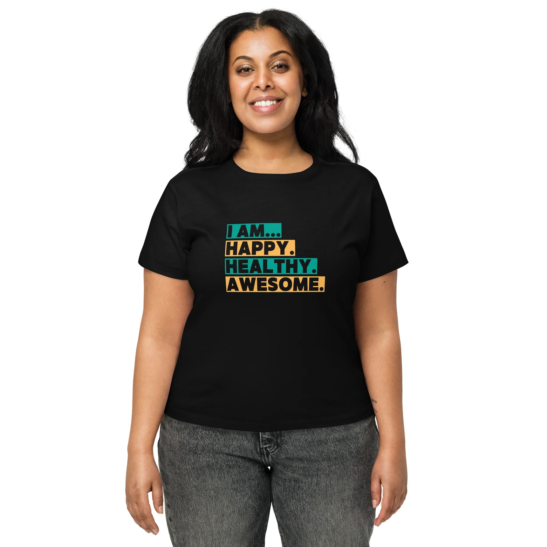 Happy, Healthy Women's High Waisted T-shirt product image (1)