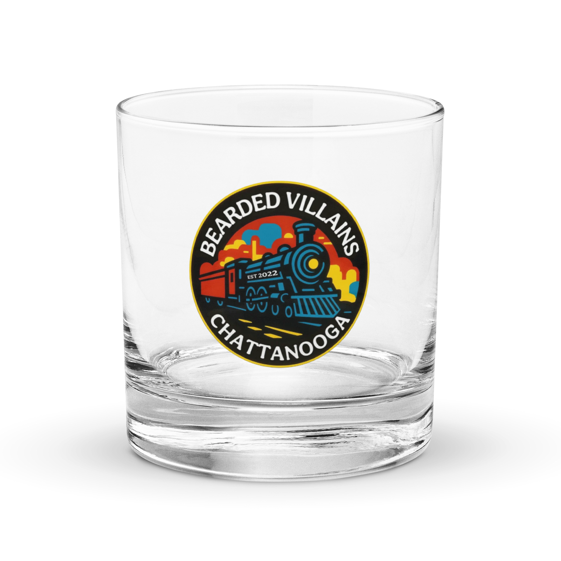 Chattanooga Bearded Villains Rocks Glass product image (1)