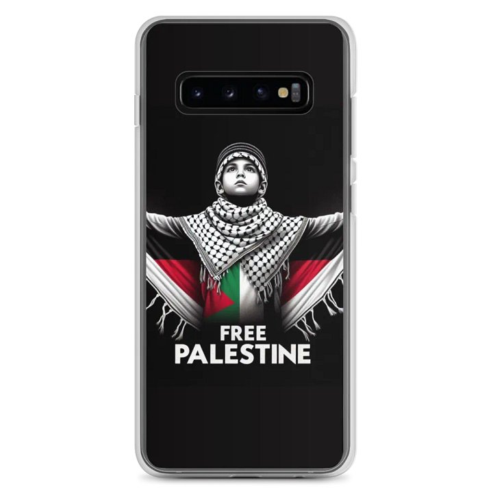 Free Palestine Clear Case for Samsung® |AI Design Free Palestina product image (2)
