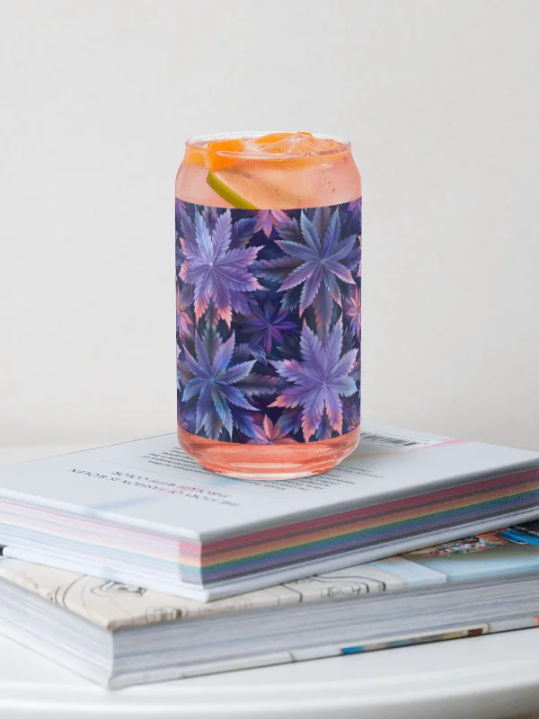Cannabis - Indica Dreams- Design on 16 oz Can-Shaped Glass product image (2)