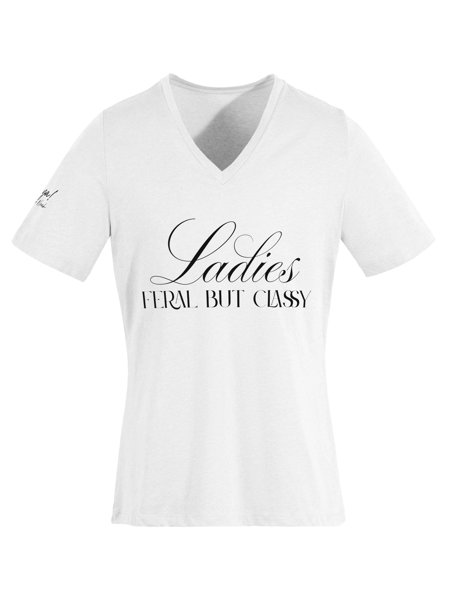 Ladies - Feral But Classy (v-neck) product image (29)