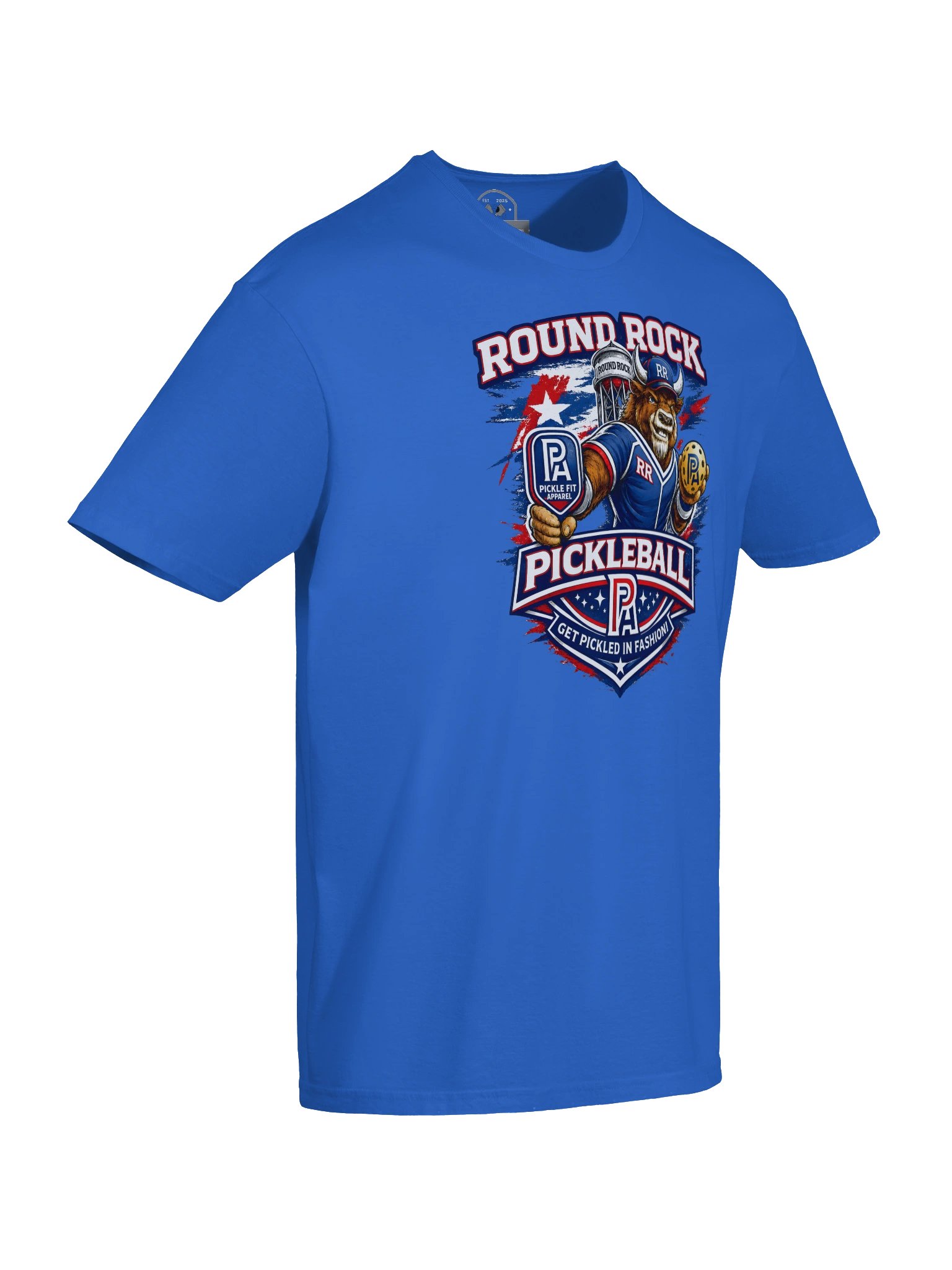 Round Rock Pickleball Bull Tee product image (36)