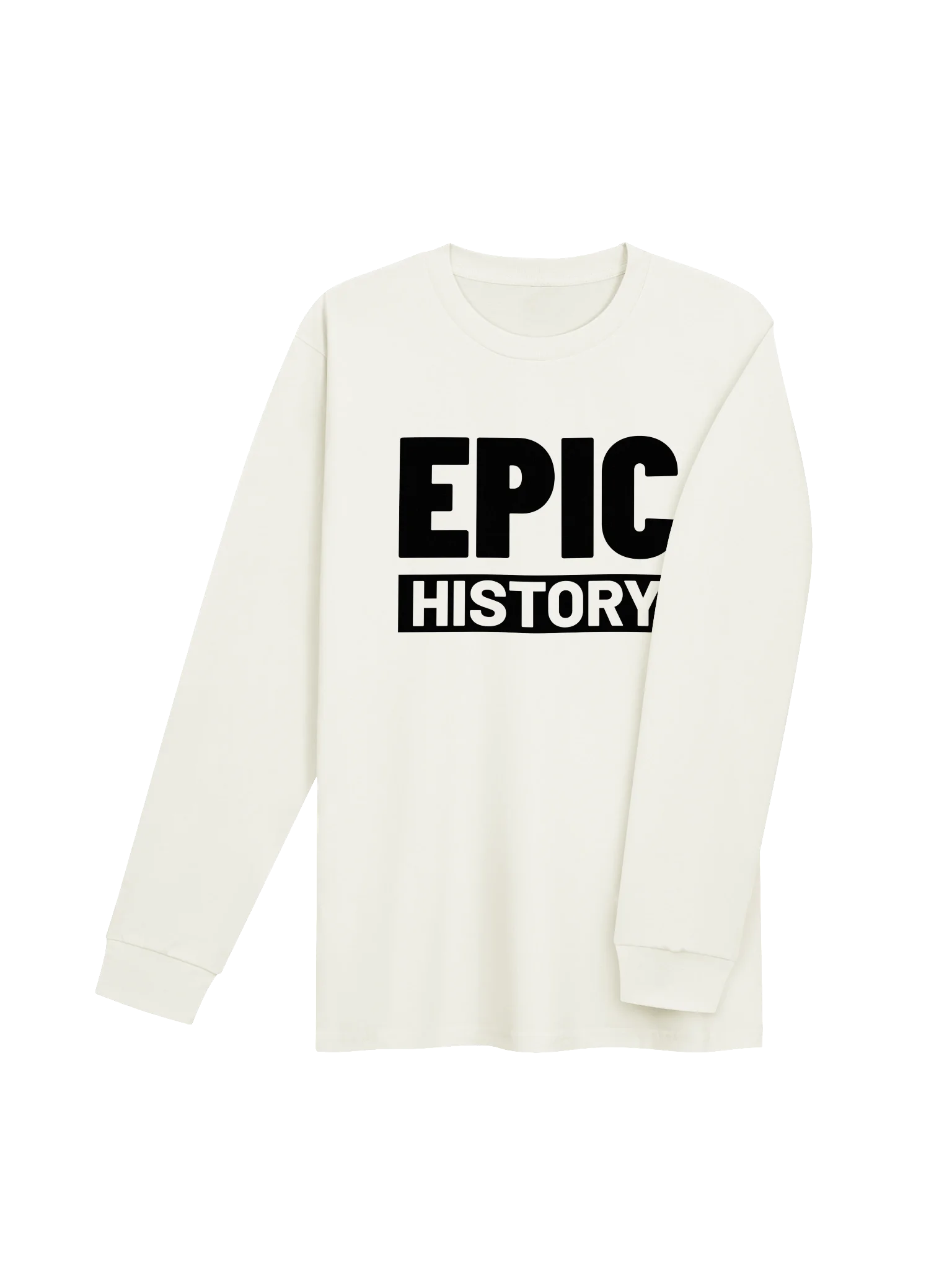 Epic History Logo - Long Sleeve T-Shirt (Black Logo) product image (4)