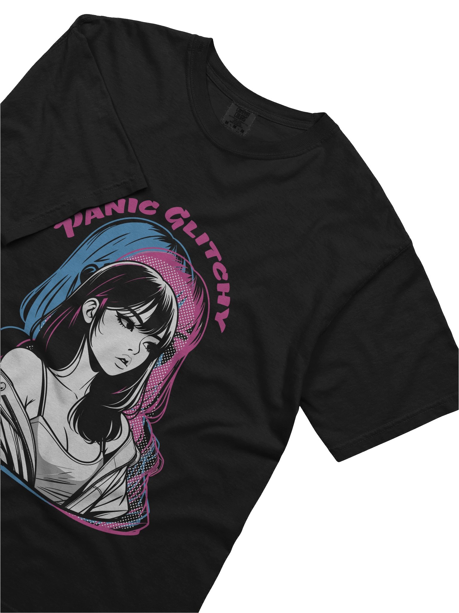 Panic Glitchy Dream Girl Halftoned Exposure Tee product image (35)