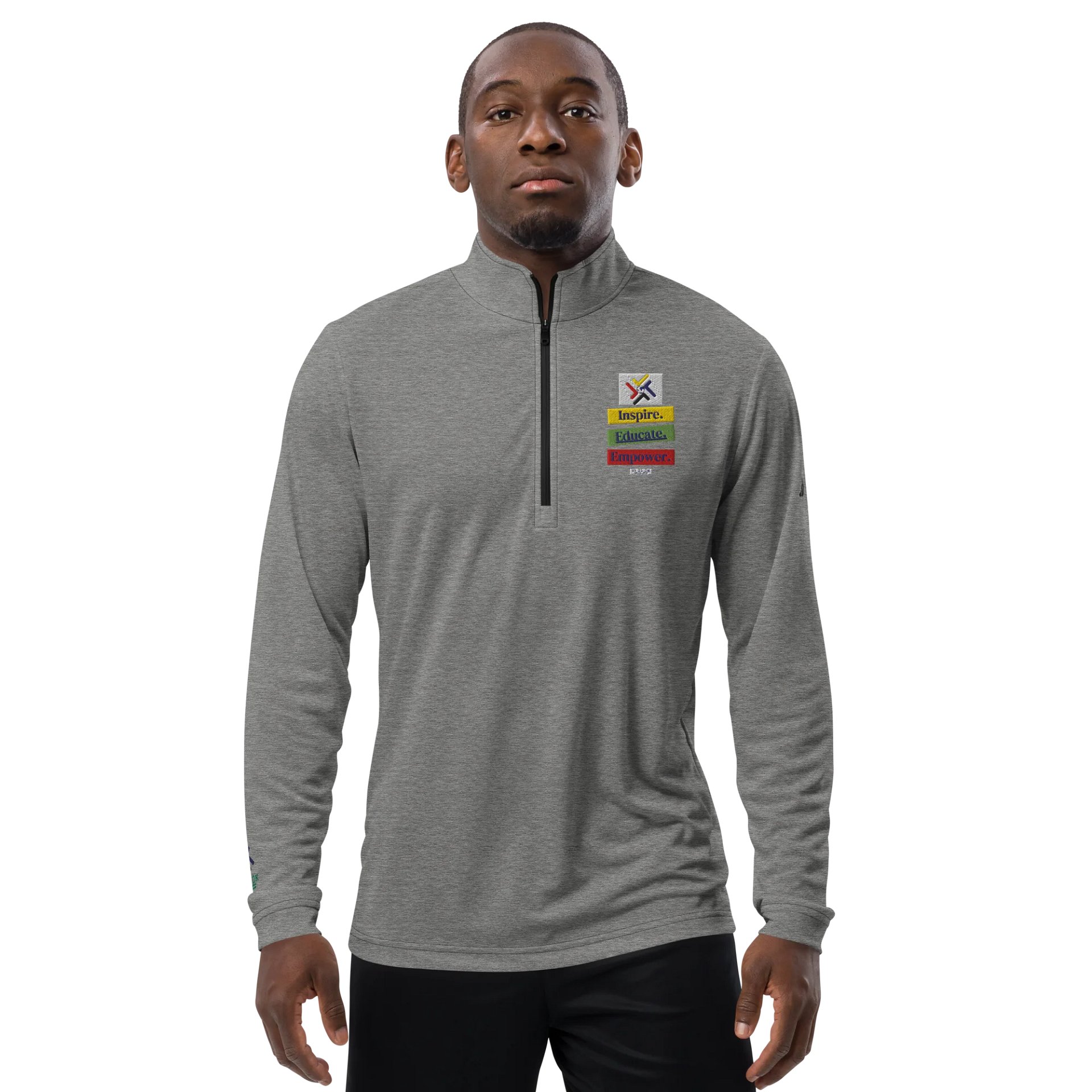 Inspire, Educate, Empower Global Vi-2s-Dk Logo Quarter-Zip Pullover product image (21)