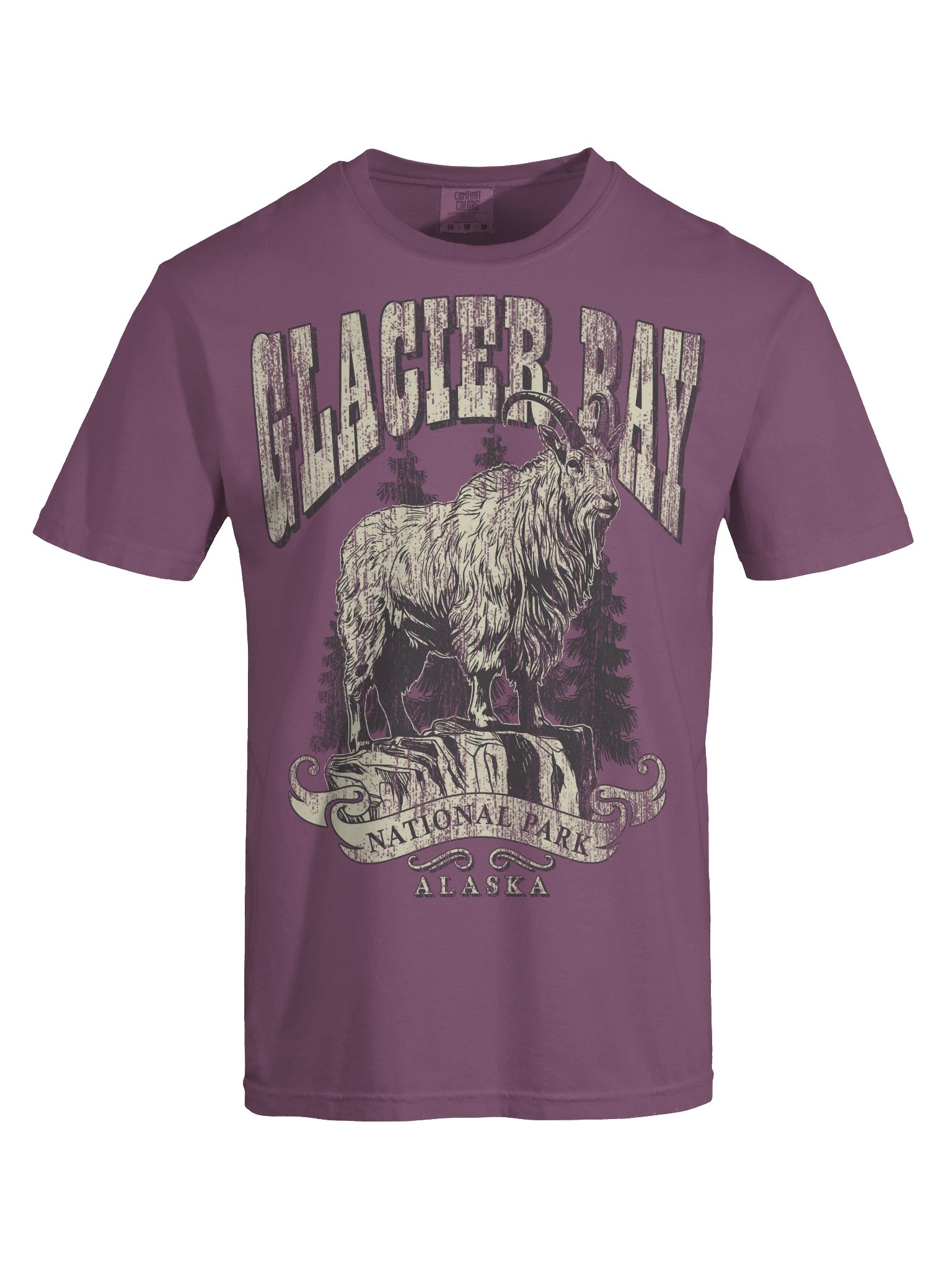 Glacier Bay National Park Shirt – Vintage Mountain Goat Graphic Tee Alaska product image (8)