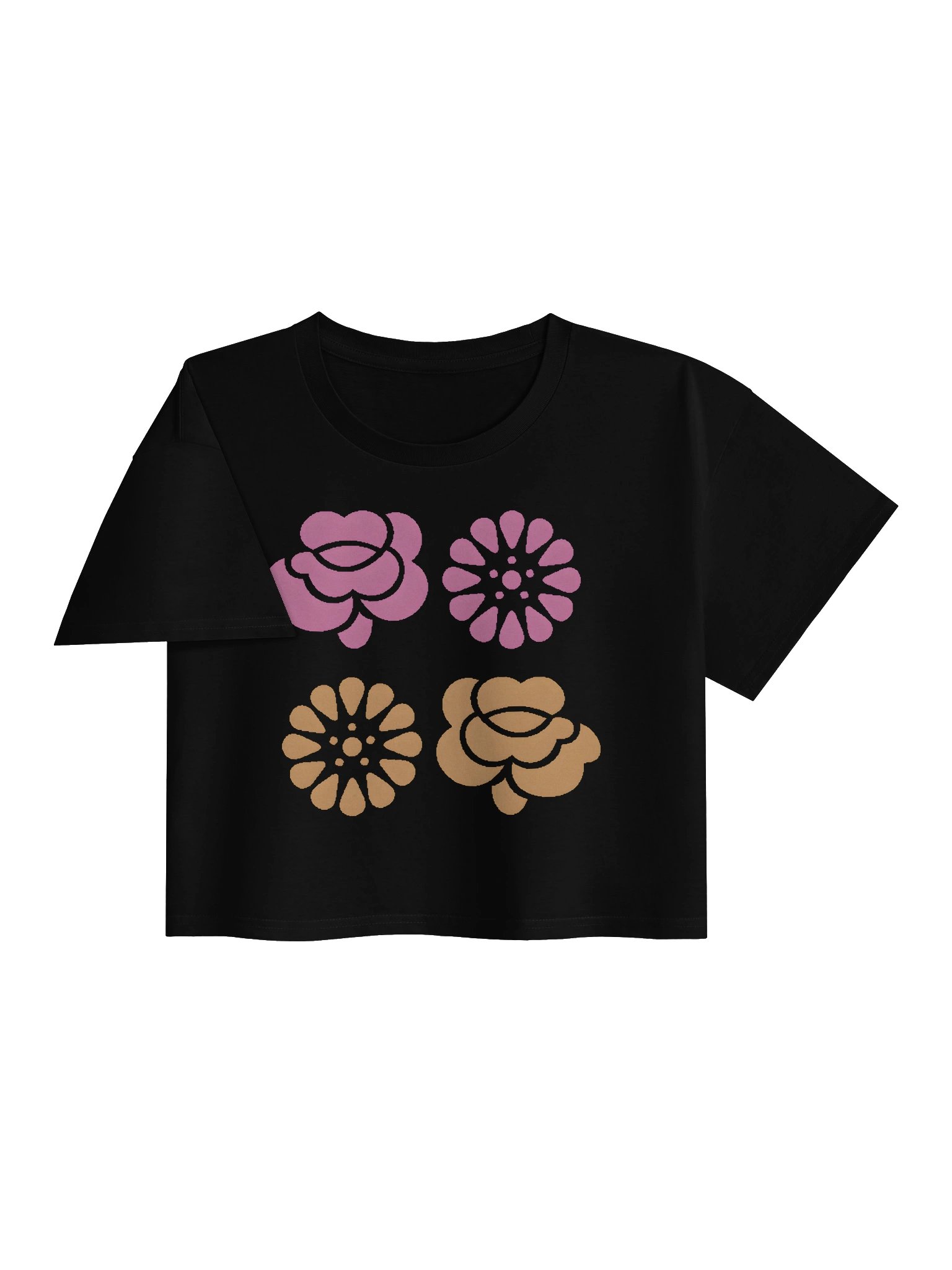 Flower Logo Printed Women's Premium Crop Top product image (35)