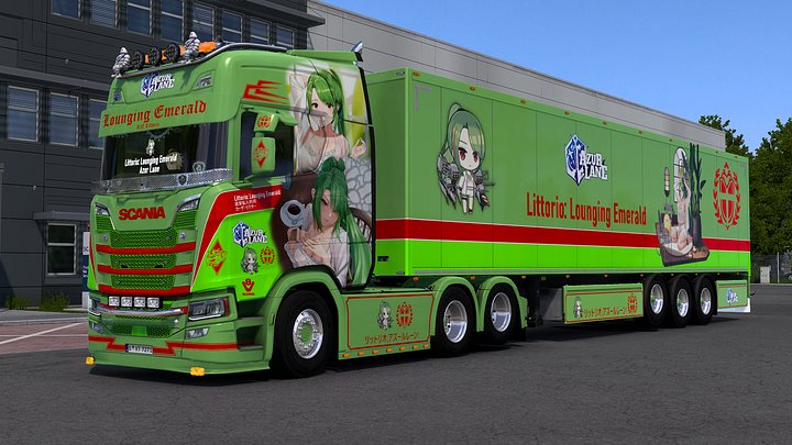 [ETS2] RN Littorio (Lounging Emerald) - Azur Lane [Combo Skin] product image (2)
