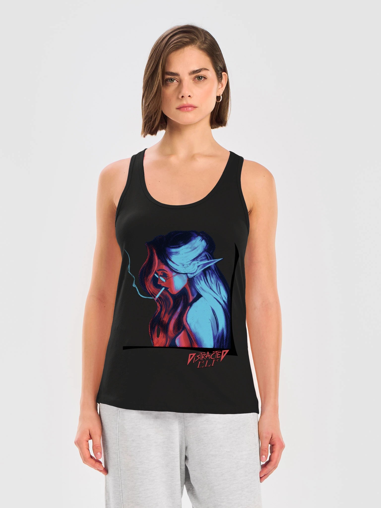 DistractedElf - Midnight Smoke Tanktop product image (3)