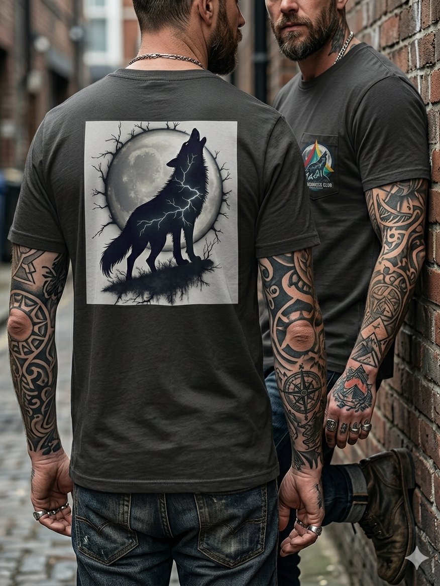 Official Wilderness Club Retro-Remix Howling Wolf Badge product image (1)