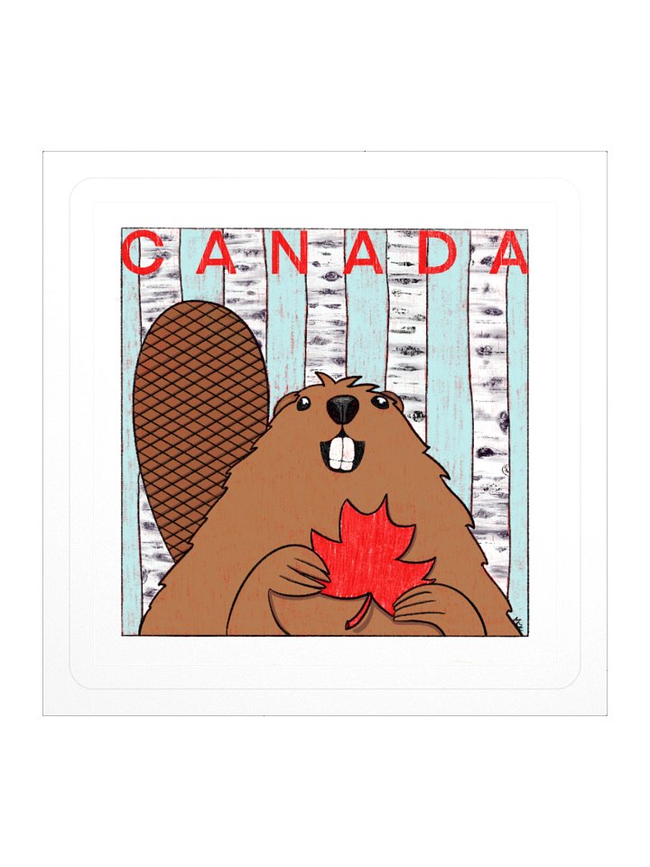 Canada Beaver Sticker product image (1)