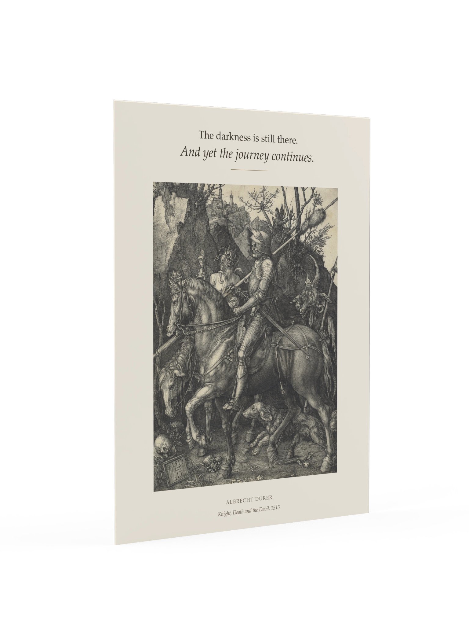 Albrecht Dürer – Knight, Death and the Devil | The Journey Continues Poster product image (3)