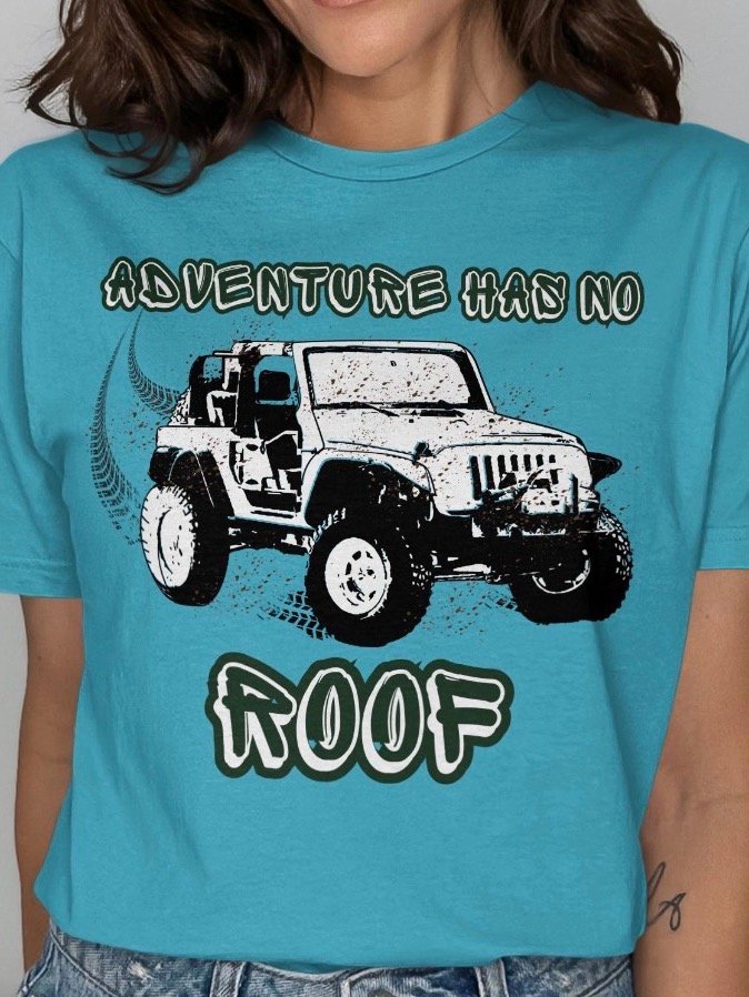 Adventure Has No Roof Off-Road Jeep SUV Mud Splattered Graphic Design Print Outdoor Enthusiast product image (4)