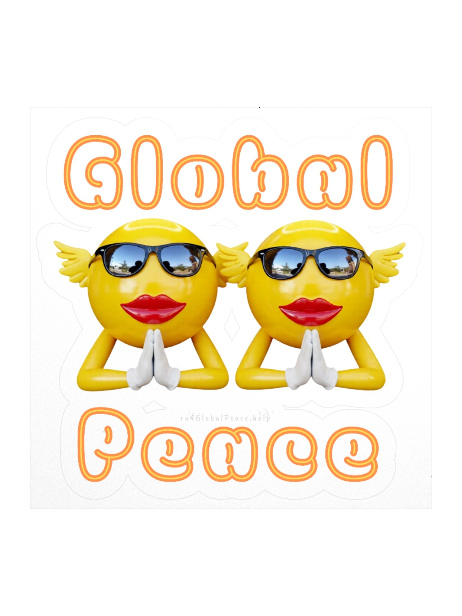 Global Peace girl emoji Stickers product image (1)