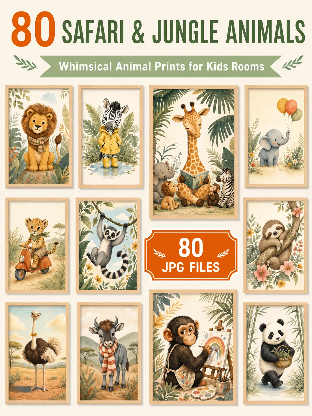 Kids Wall Art Bundle, Nursery Printable Art product image (3)