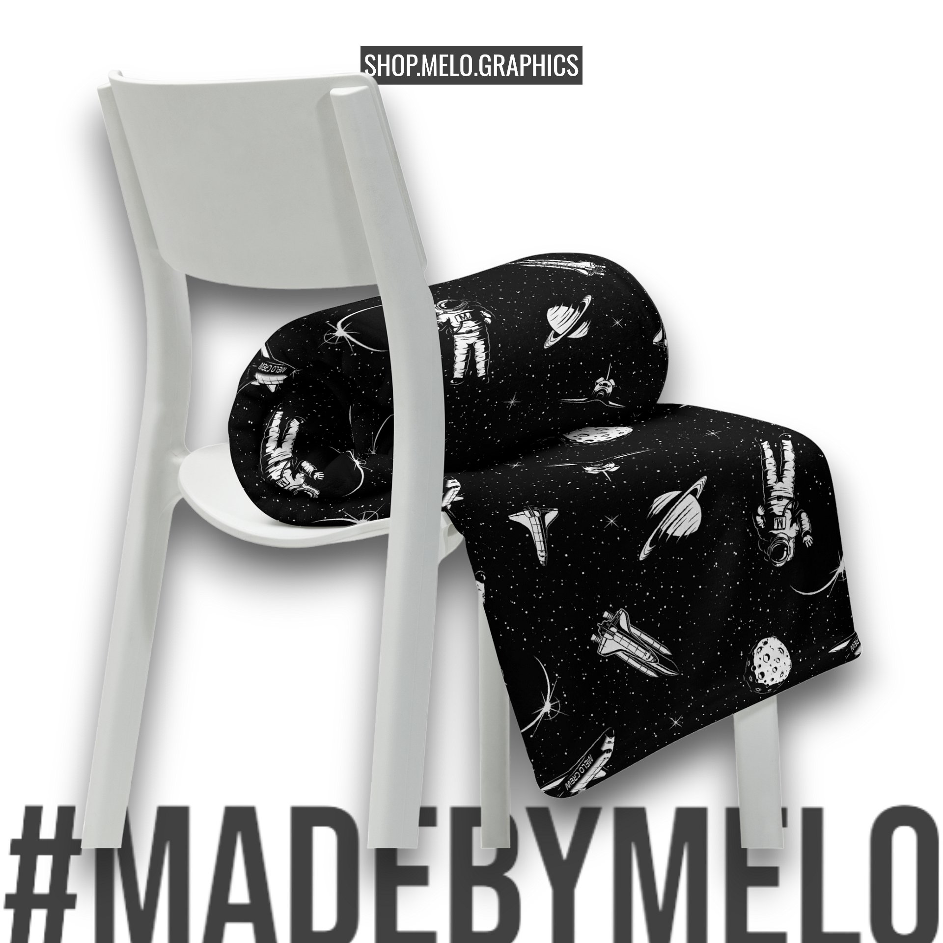 Spaced Out B&W - Blanket | #MadeByMELO product image (8)